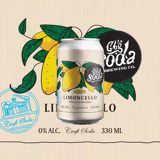GBG Soda – Craft Soda Limoncello 33 cl